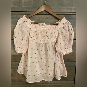Carnation (pink) Doen top, size XS